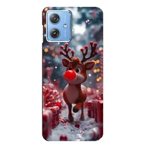 Яскравий чохол для Motorola MOTO G54 / G54 Power з Зимові Оленята (Олень серед подарунків)