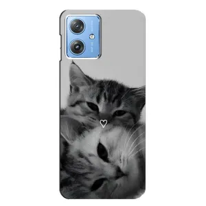 Чохол з малюнком кіт на Motorola MOTO G54 / G54 Power (Пара котів)