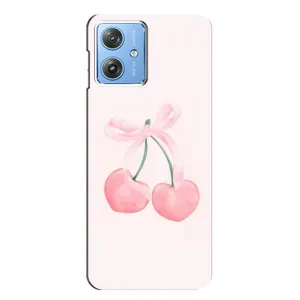Чохол з розовим принтом для Motorola MOTO G54 / G54 Power (Рожеві вишні)