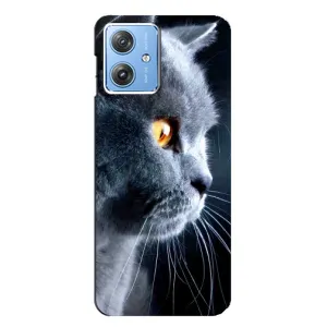 Чохли з Котиками для Motorola MOTO G54 / G54 Power (VPrint) (Сірий Кіт)