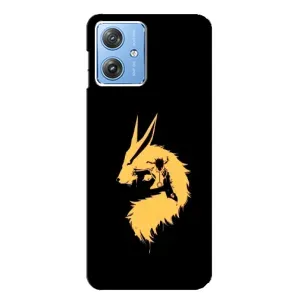Naruto Anime Чохли для Моторола МОТО Дж54 / Дж54 Павер (AlphaPrint) (силует Курама Наруто)