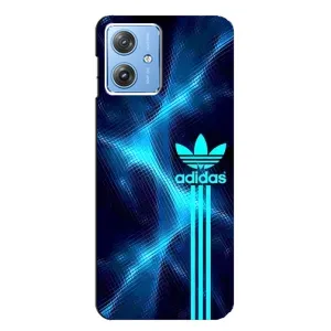 Чохли Адидас для Motorola MOTO G54 / G54 Power (AlphaPrint) (Синій Адідас)