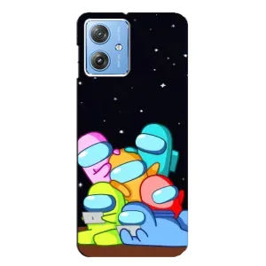 Чохли Амонг Ас для Motorola MOTO G54 / G54 Power (AlphaPrint) (Скіни в космосі)