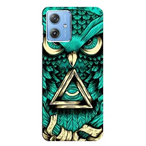 Чохол з пташками на Motorola MOTO G54 / G54 Power (VPrint) (Сова з оком)