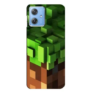 Чохол Майнкрафт на Motorola MOTO G54 / G54 Power (AlphaPrint) Minecraft (текстура Майнкрафт)