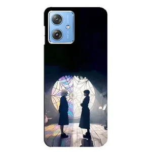 Чехлы Венсдей на Motorola MOTO G54 / G54 Power Уэнсдей (AlphaPrint) (Уэнздей и Инид)