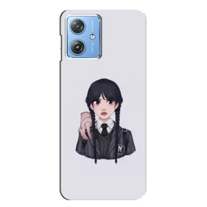 Чехлы Венсдей на Motorola MOTO G54 / G54 Power Уэнсдей (AlphaPrint) (Уэнздей и Вещь)