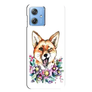 Чохли з картинкою Лисичка для Motorola MOTO G54 / G54 Power (VPrint) (Весела лисичка)