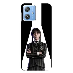 Чехлы Венсдей на Motorola MOTO G54 / G54 Power Уэнсдей (AlphaPrint) (W-Wednesday)