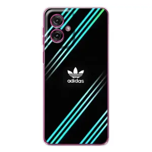 Чохли Адидас для Motorola Moto G55 (AlphaPrint) (Адідас з полосами)