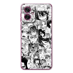 Чохол з принтом «Ahegao manga» для Motorola Moto G55