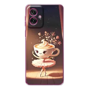 Чехол с мемом Тралалело тралала на Motorola Moto G55 (Балерина капучина)