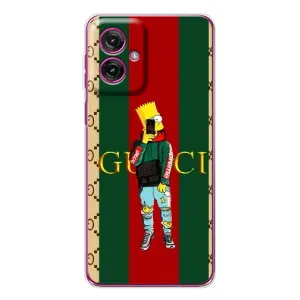 Бренднові Чохли для Motorola Moto G55 - (PREMIUMPrint) (Барт ГУЧЧІ)