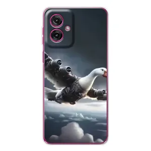 Чехол с мемом Тралалело тралала на Motorola Moto G55 (Бомбардини гусини)