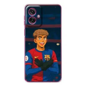 Чехол с футболистом Ламин Ямаль Motorola Moto G55 (Футболист Ямаль)
