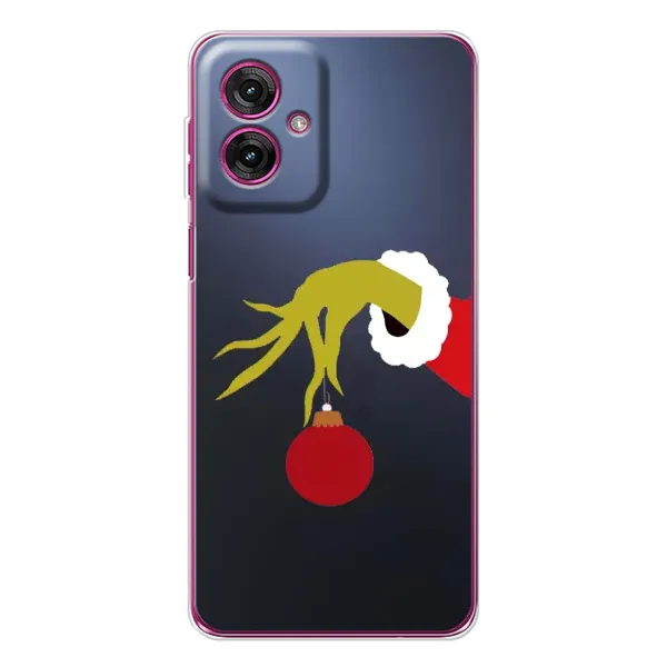 Чехол с принтом «Гринч с игрушкой» для Motorola Moto G55