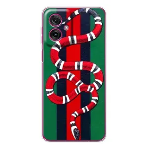 Чохли GUCCI для Мото G55 (AlphaPrint) (Gucci змія)