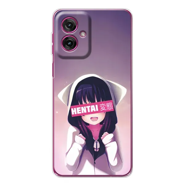 Чохол з принтом «Hentai chan» для Motorola Moto G55