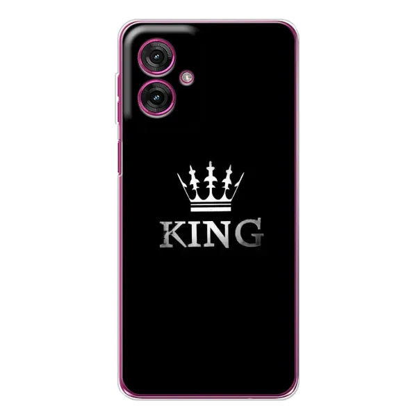 Чехол с принтом «KING» для Motorola Moto G55 Чехол с принтом «KING» для Motorola Moto G55