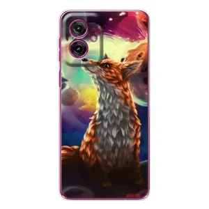 Чохол з принтом «Лисичка в космосі» для Motorola Moto G55