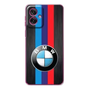 Чехол для Мото G55 - с принтом БМВ (AlphaPrint) (Лого BMW)