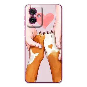 Чохол з принтом «Любовь до собак» для Motorola Moto G55