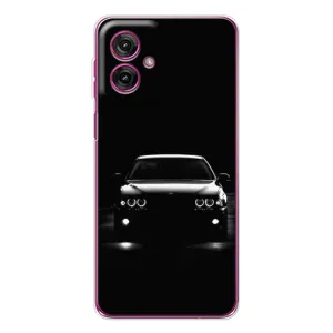 Чехол для Мото G55 - с принтом БМВ (AlphaPrint) (Машина BMW)