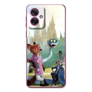Чохол Зоотрополіс на Motorola Moto G55 (Герої мультфільму Зоотрополіс)