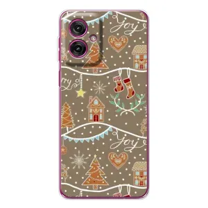 Новорічні, Святкові Чохли для Motorola Moto G55 - 2024 год (Новорічні пряники)