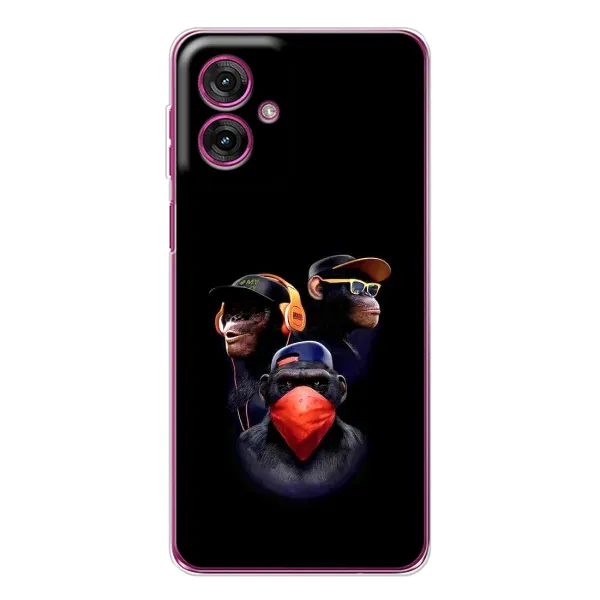 Чехол с принтом «Три обезьяны» для Motorola Moto G55 Чехол с принтом «Три обезьяны» для Motorola Moto G55
