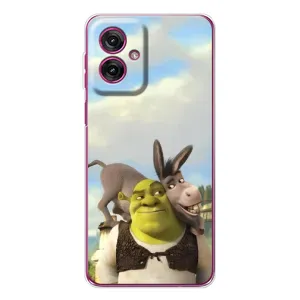 Чохол з мультфільмом Шрек на Motorola Moto G55 (Шрек та Осел)