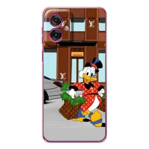 Чехли для Motorola Moto G55 - Скрудж МакДак Louis Vuitton (PREMIUMPrint) (Скрудж ЛВ)
