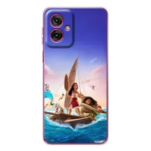 Чехол с мультфильмом Моана Motorola Moto G55 (Команда Ваяна Мауи)