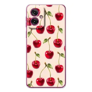 Чохли з фруктами для Motorola Moto G55 (VPrint) (Черешня)