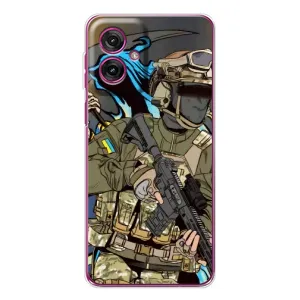 Чехлы с картинкой ЗСУ для Motorola Moto G55 (AlphaPrint)