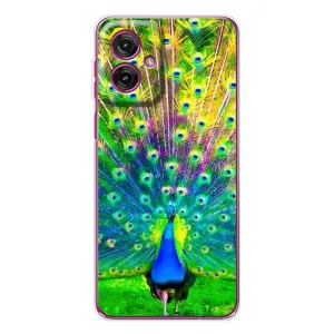 Чехол с принтом «Яркий Павлин» для Motorola Moto G55