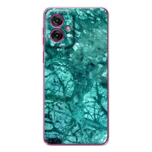 Мраморний чехол на Motorola Moto G55 (VPrint) (Зелений мрамор)