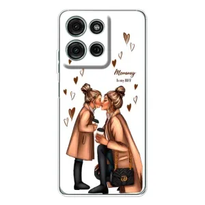 Чохол з друком для Motorola MOTO G56 - (Мама з дитинкою) (AlphaPrint) (Донька і мама)
