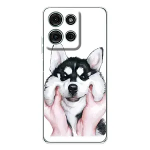Чехлы с собаками для Motorola MOTO G56 (VPrint) (Довольный Хаски)