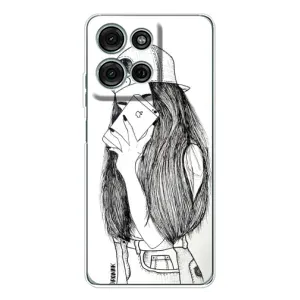 Чохол з друком для Motorola MOTO G56 - (Мода) (AlphaPrint) (Фото дівчини)