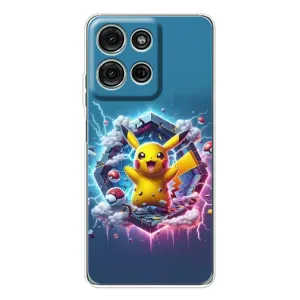 Чохол з Пікачу на Motorola MOTO G56 (Лого Пікачу)