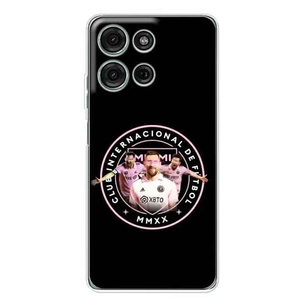 Чехол с принтом «Месси в лого» для Motorola MOTO G56