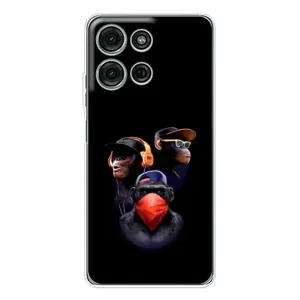 Чехол с Обезьянами Motorola MOTO G56 - (AlphaPrint) (Три обезьяны)