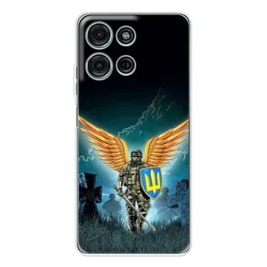 Чехлы с картинкой ЗСУ для Motorola MOTO G56 (AlphaPrint) (Солдат ЗСУ)