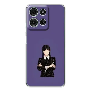 Чохли Венсдей на Motorola MOTO G56 Уенсдей (AlphaPrint) (Венздей у чорному)