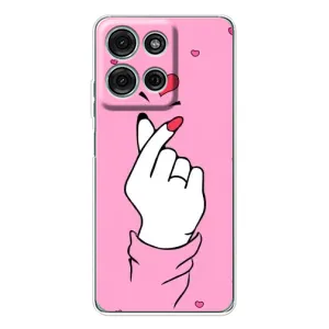 Чехол с принтом для Motorola MOTO G56 (AlphaPrint - Знак сердечка) (Знак Love)
