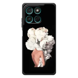 Чехлы (ART) Цветы на Motorola Moto G57 Power (VPrint) (Білі квіти)