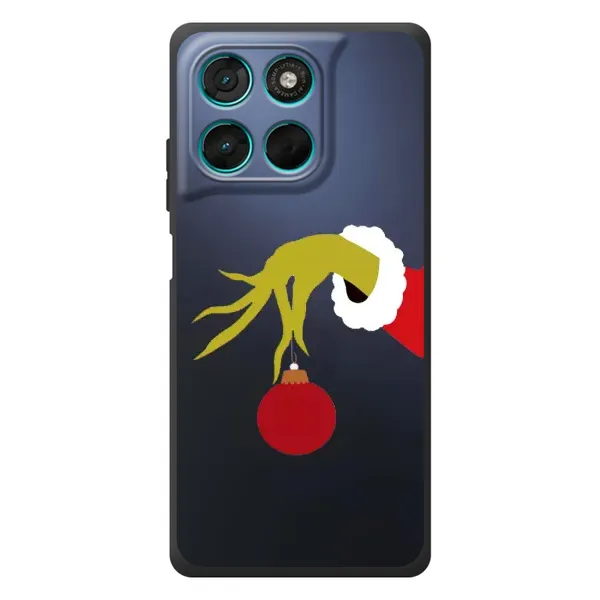 Чехол с принтом «Гринч с игрушкой» для Motorola Moto G57 Power