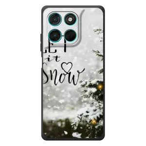 Новогодние, Праздничные Чехлы для Motorola Moto G57 Power - 2024 год (Let it snow)