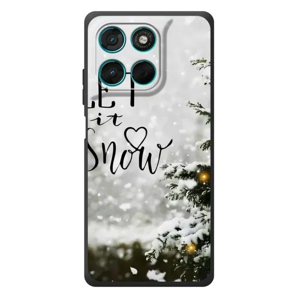 Чохол з принтом «Let it snow» для Motorola Moto G57 Power